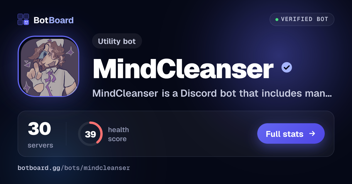 Share card for MindCleanser