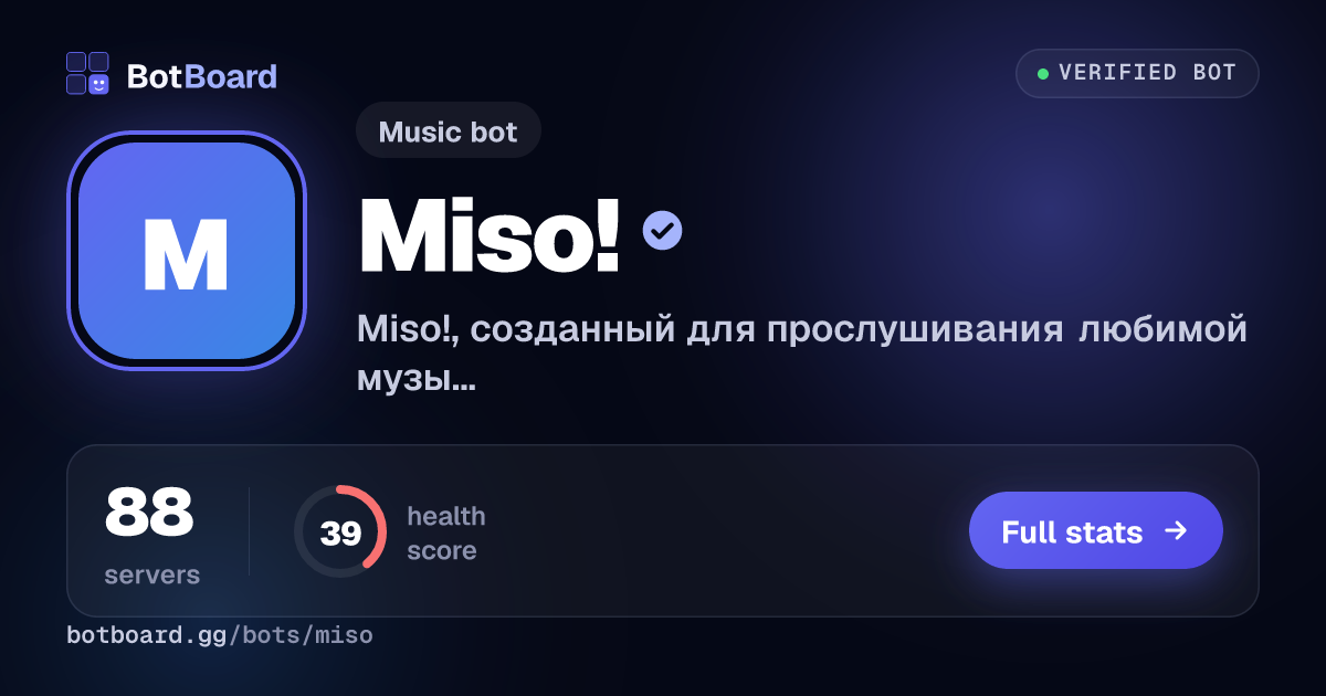 Share card for Miso!