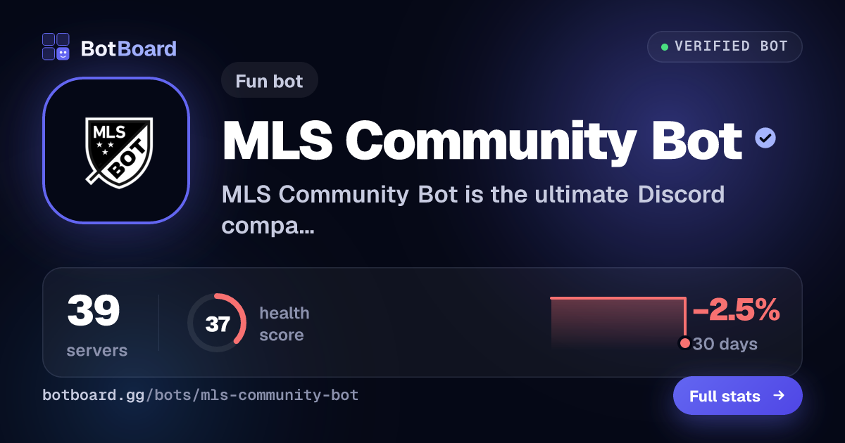 Share card for MLS Community Bot