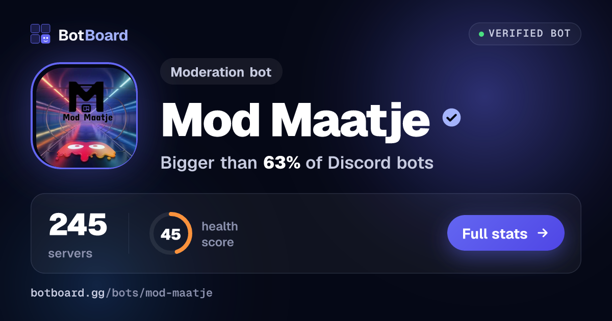 Share card for Mod Maatje