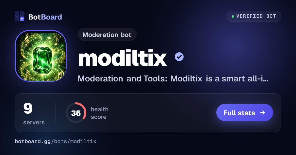 Share card for modiltix