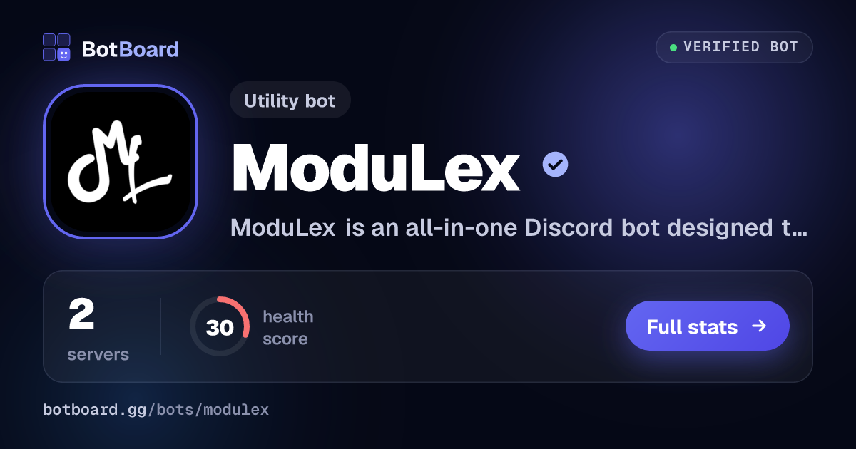 Share card for ModuLex
