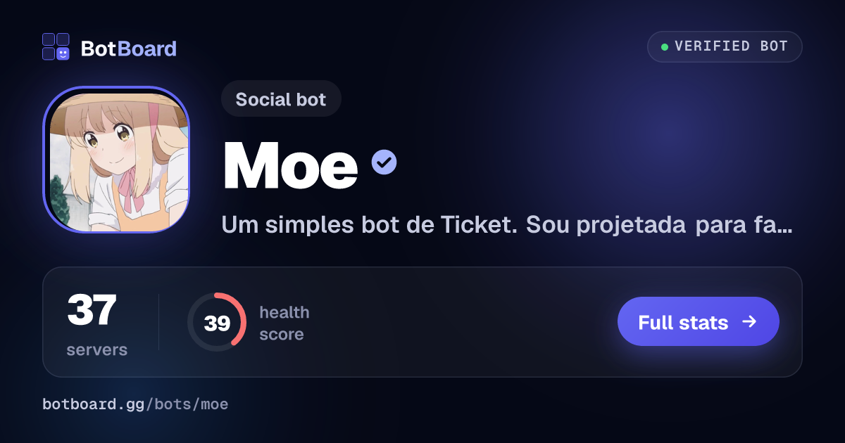 Share card for Moe