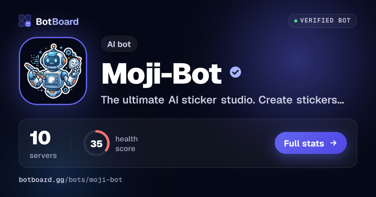 Share card for Moji-Bot