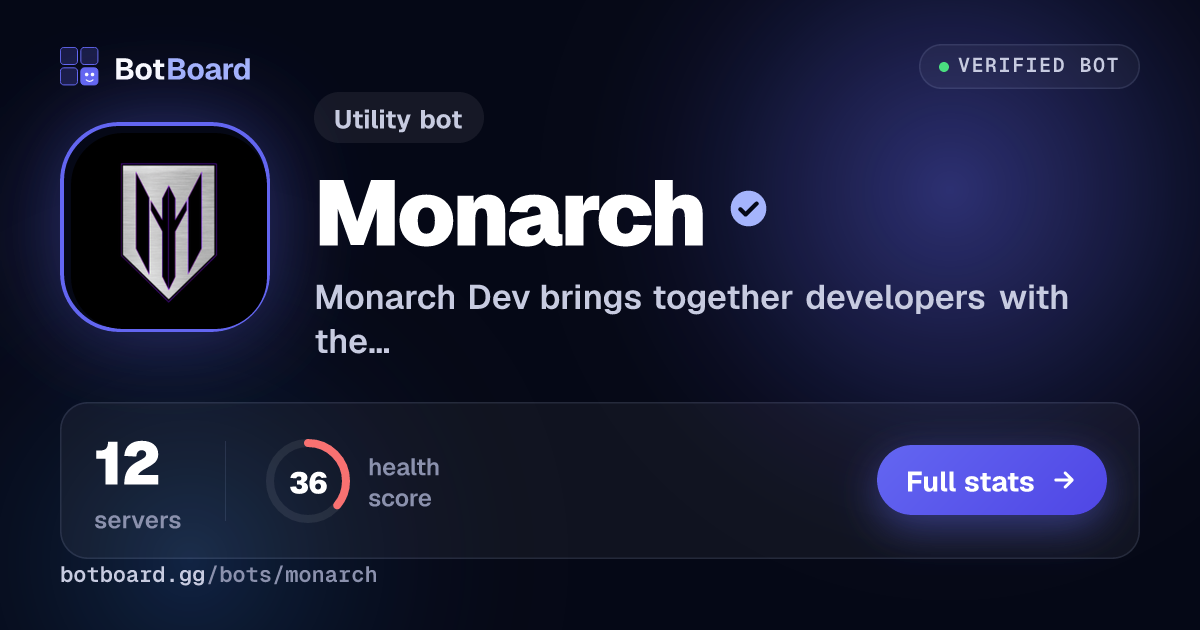 Share card for Monarch