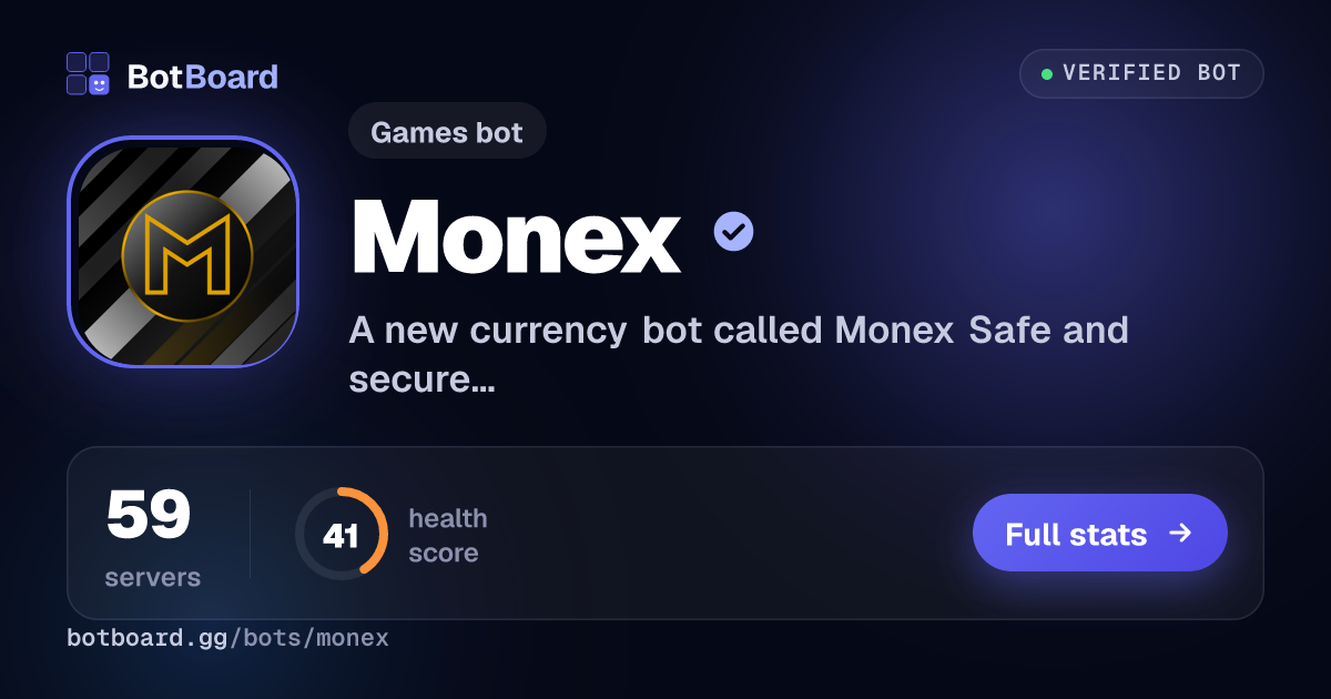 Share card for Monex