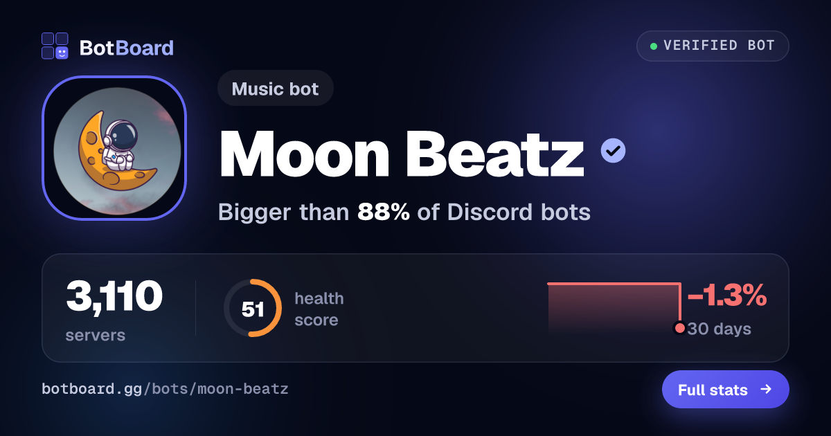 Share card for Moon Beatz