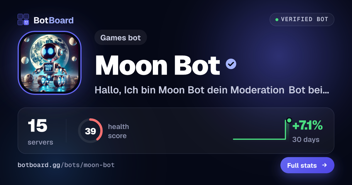 Share card for Moon Bot