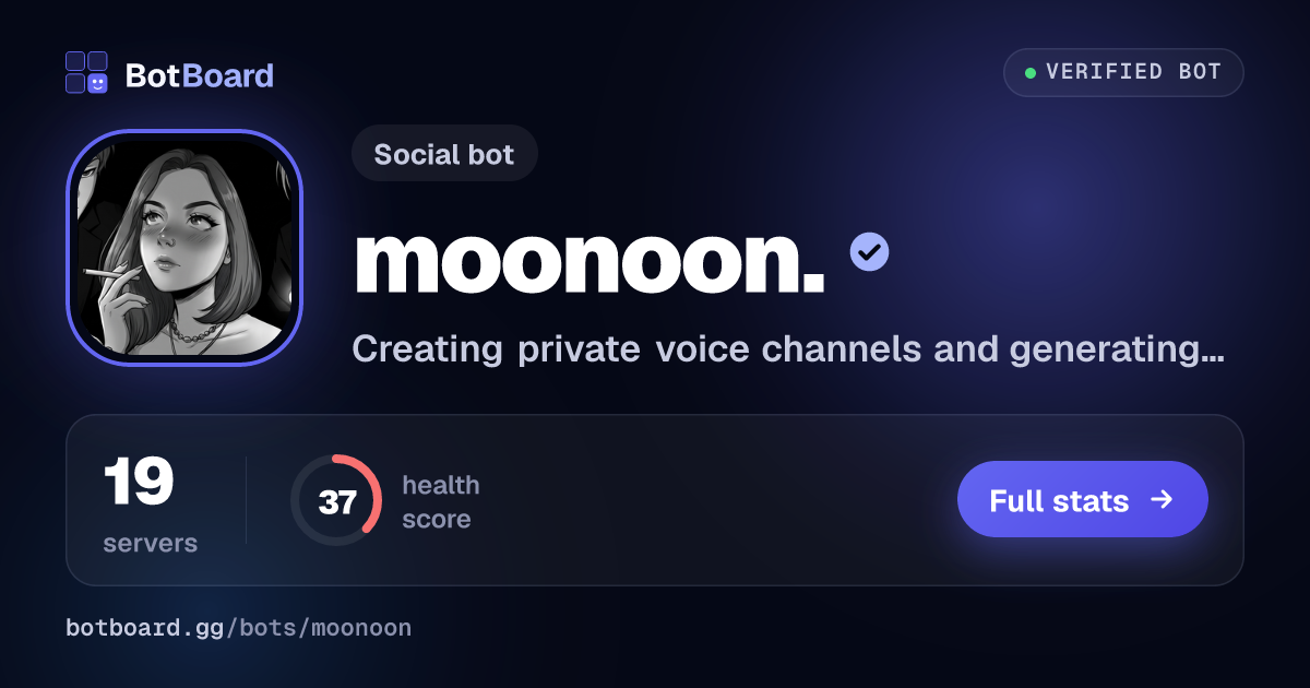 Share card for moonoon.