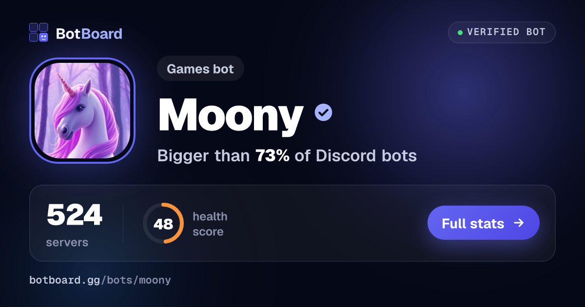 Share card for Moony