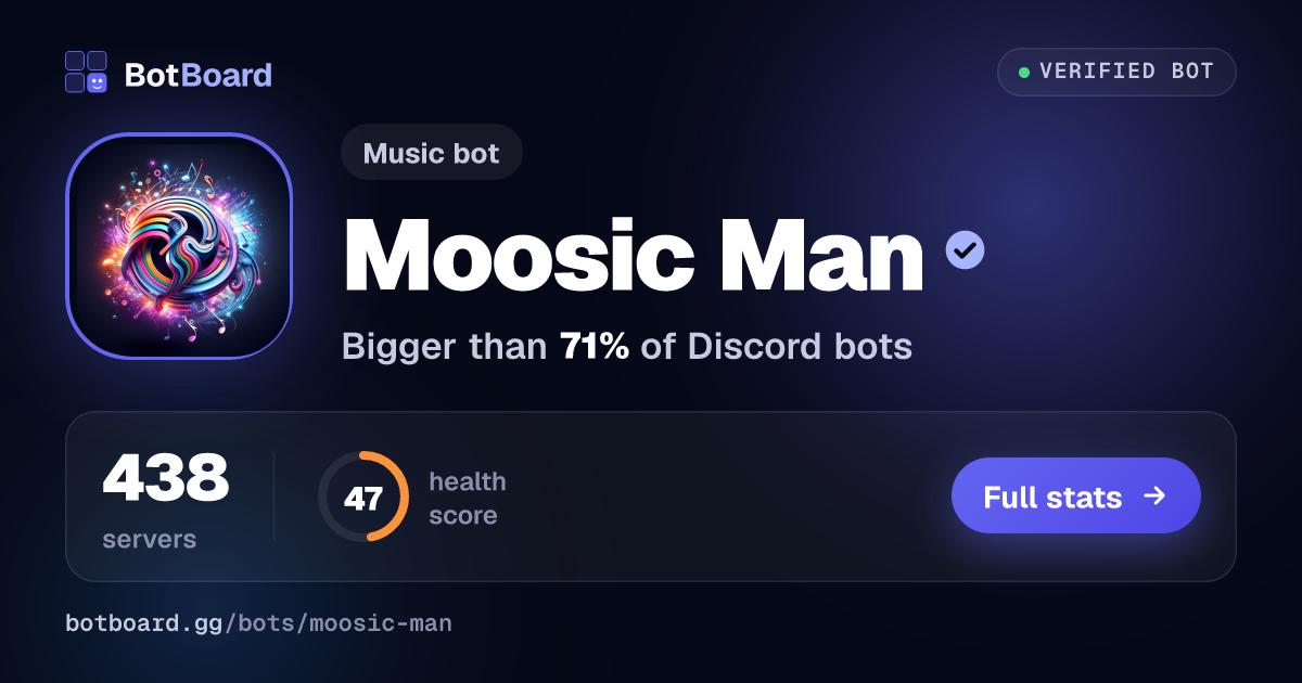 Share card for Moosic Man