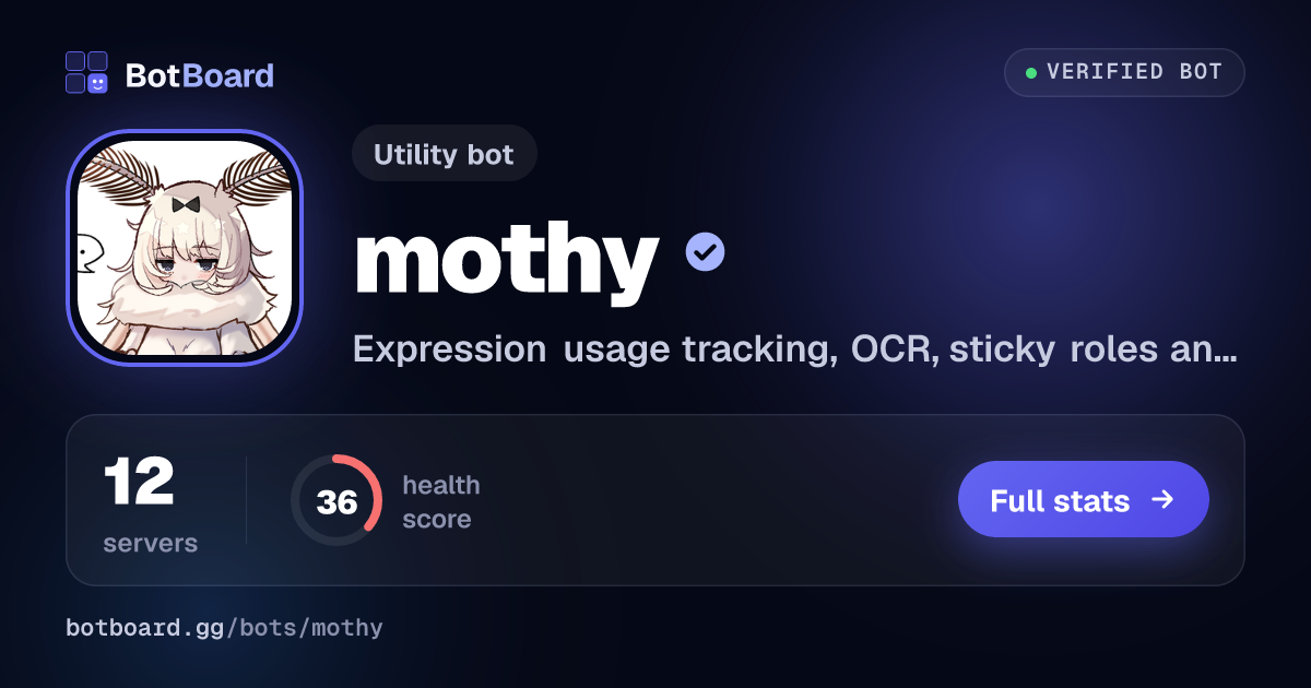 Share card for mothy