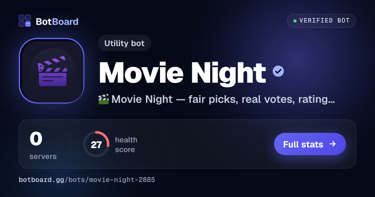Share card for Movie Night