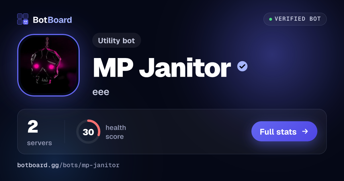 Share card for MP Janitor
