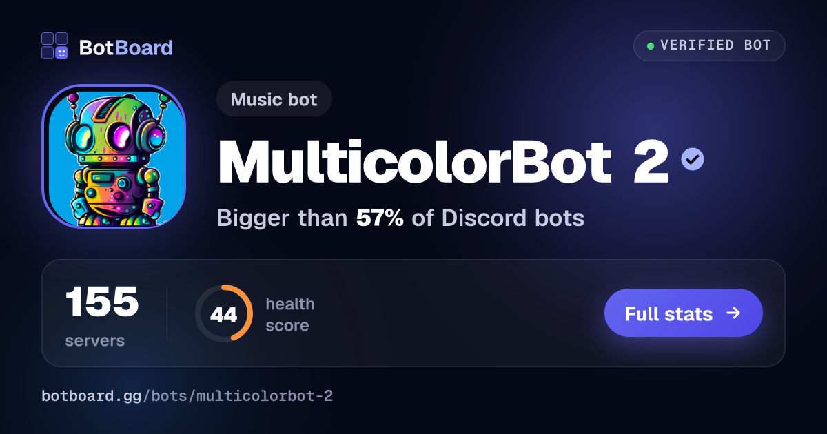 Share card for MulticolorBot 2