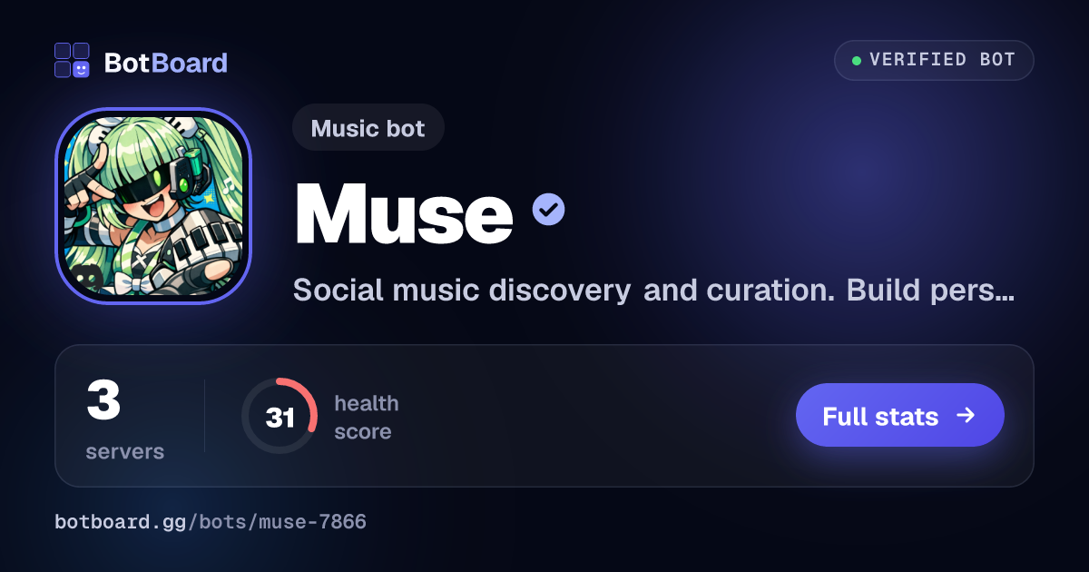 Share card for Muse