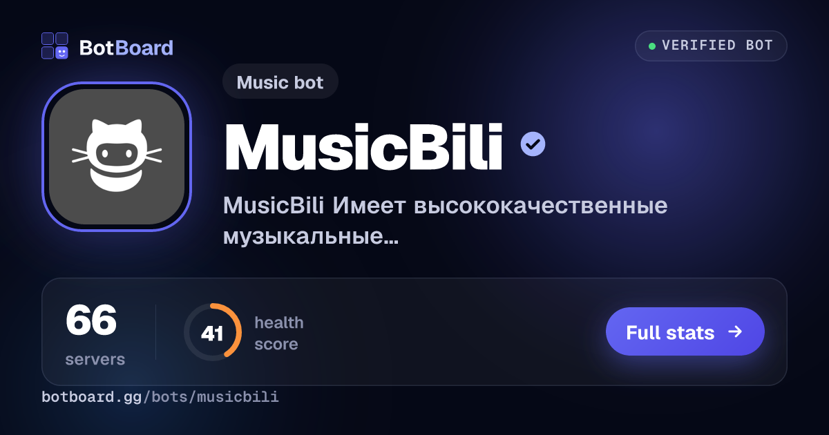 Share card for MusicBili