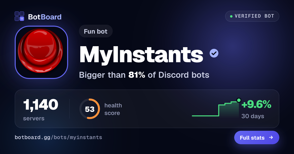 Share card for MyInstants