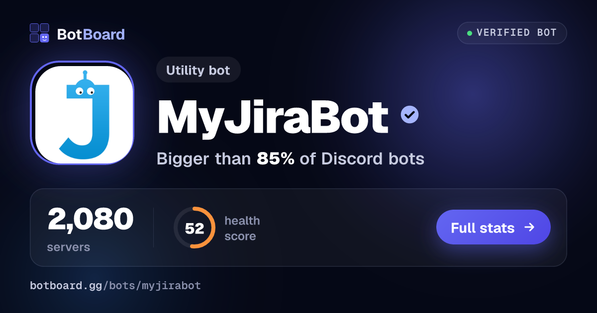 Share card for MyJiraBot