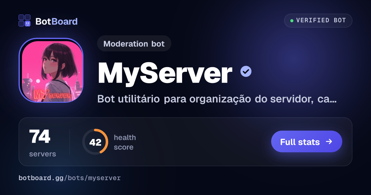 Share card for MyServer 👧