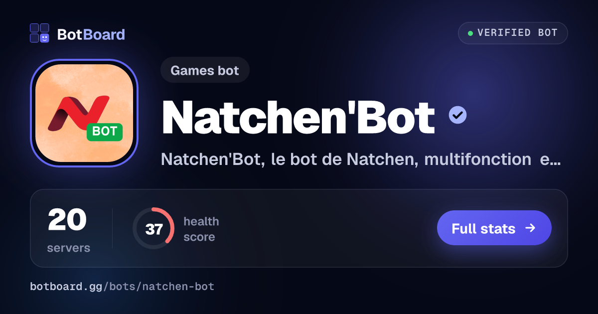 Share card for Natchen'Bot