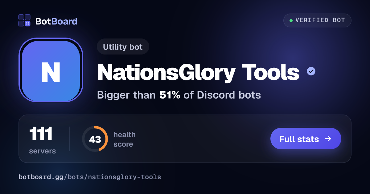 Share card for NationsGlory Tools