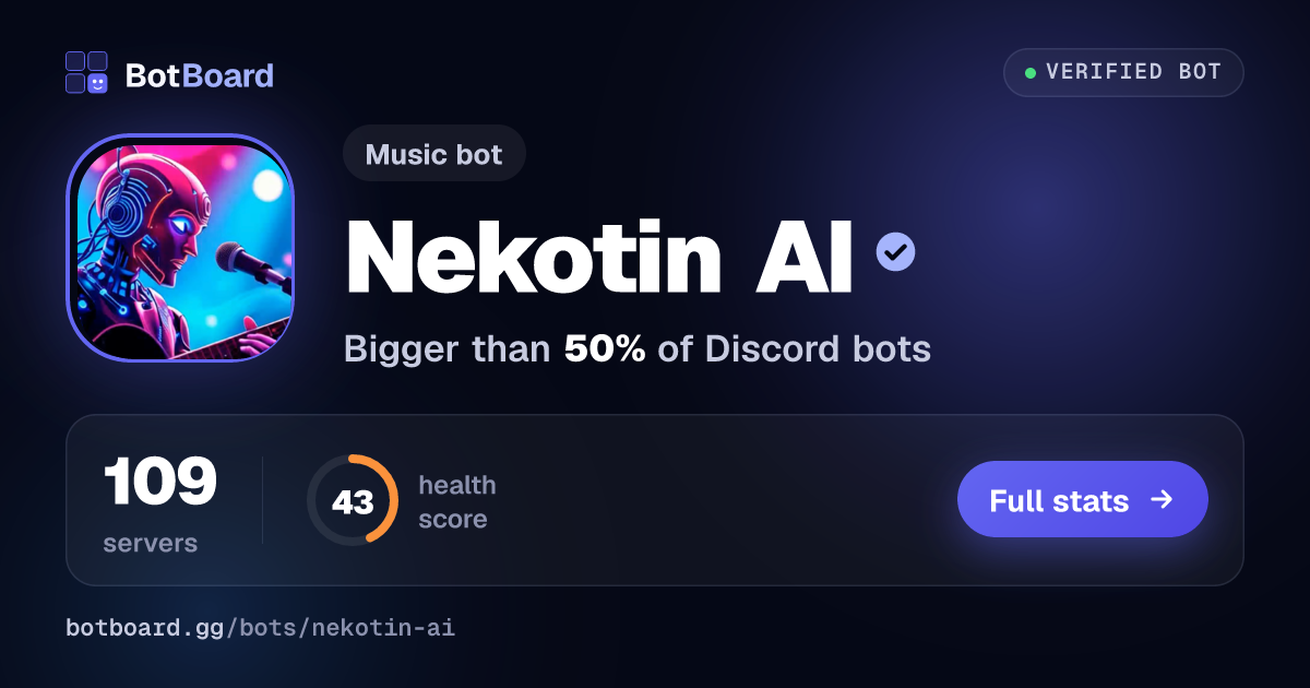 Share card for Nekotin AI