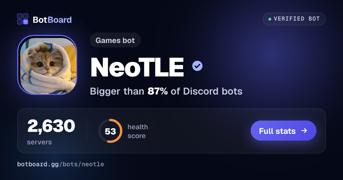Share card for NeoTLE