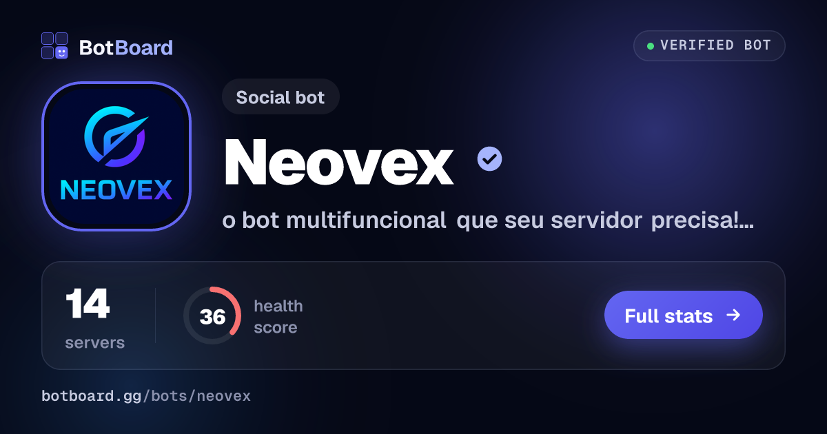 Share card for Neovex