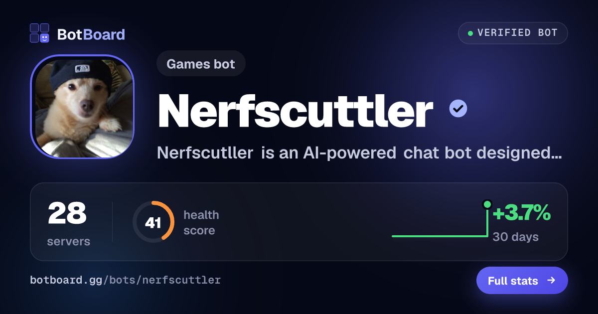 Share card for Nerfscuttler
