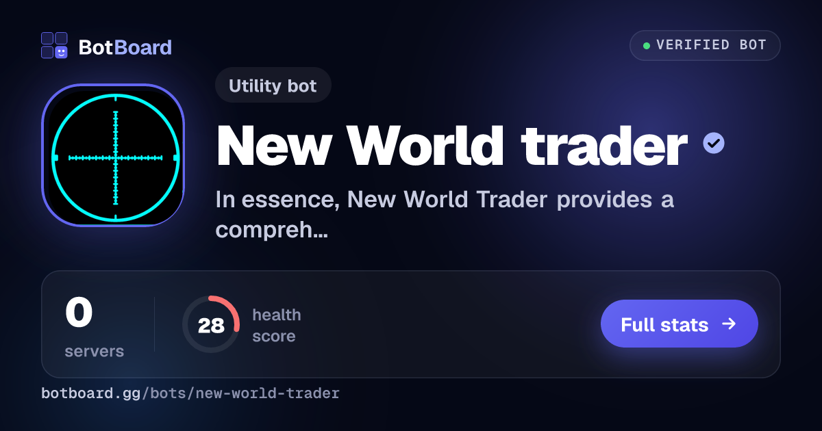 Share card for New World trader