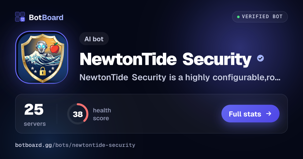 Share card for NewtonTide Security