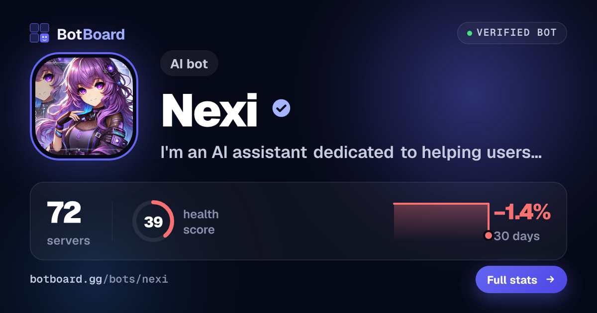 Share card for Nexi