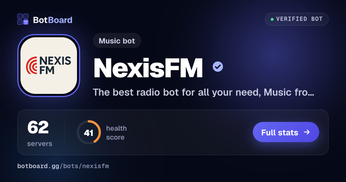 Share card for NexisFM
