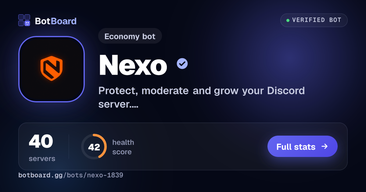 Share card for Nexo