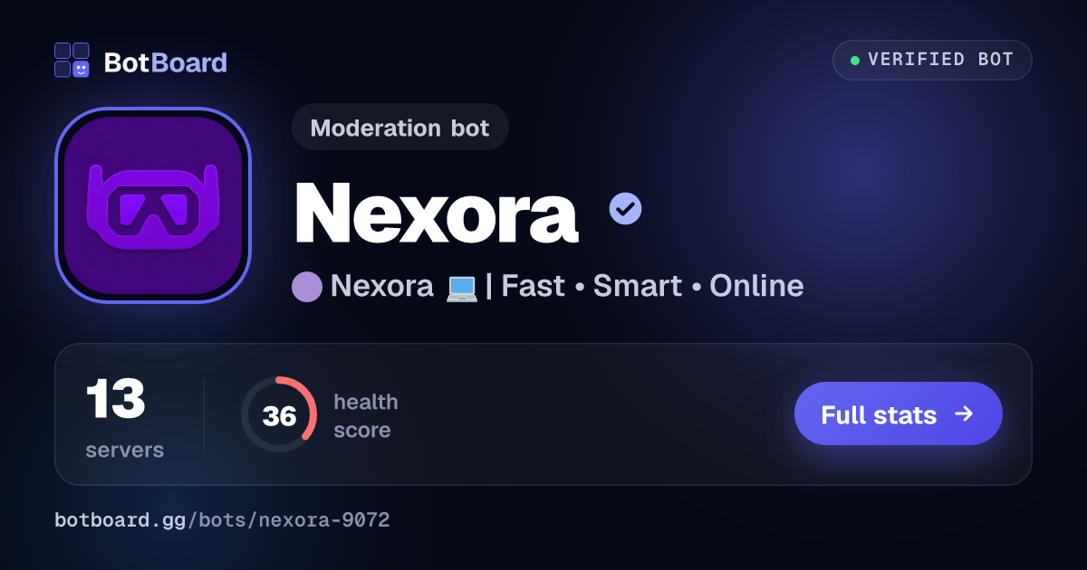 Share card for Nexora