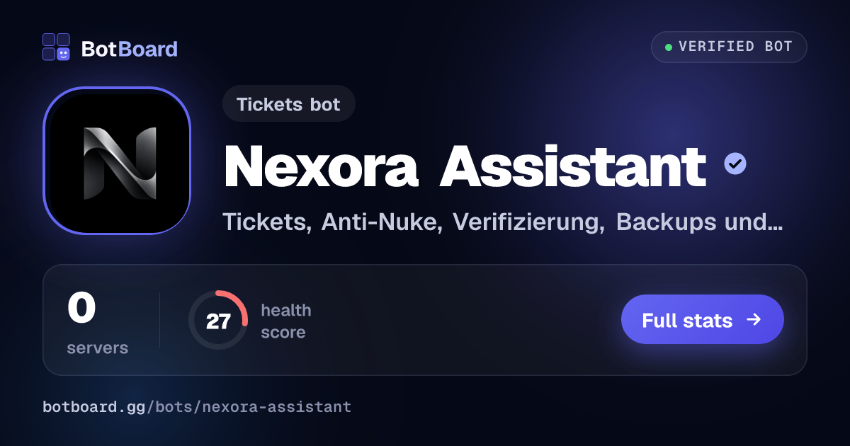 Share card for Nexora Assistant