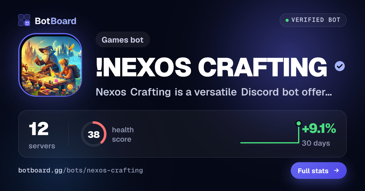 Share card for !NEXOS CRAFTING