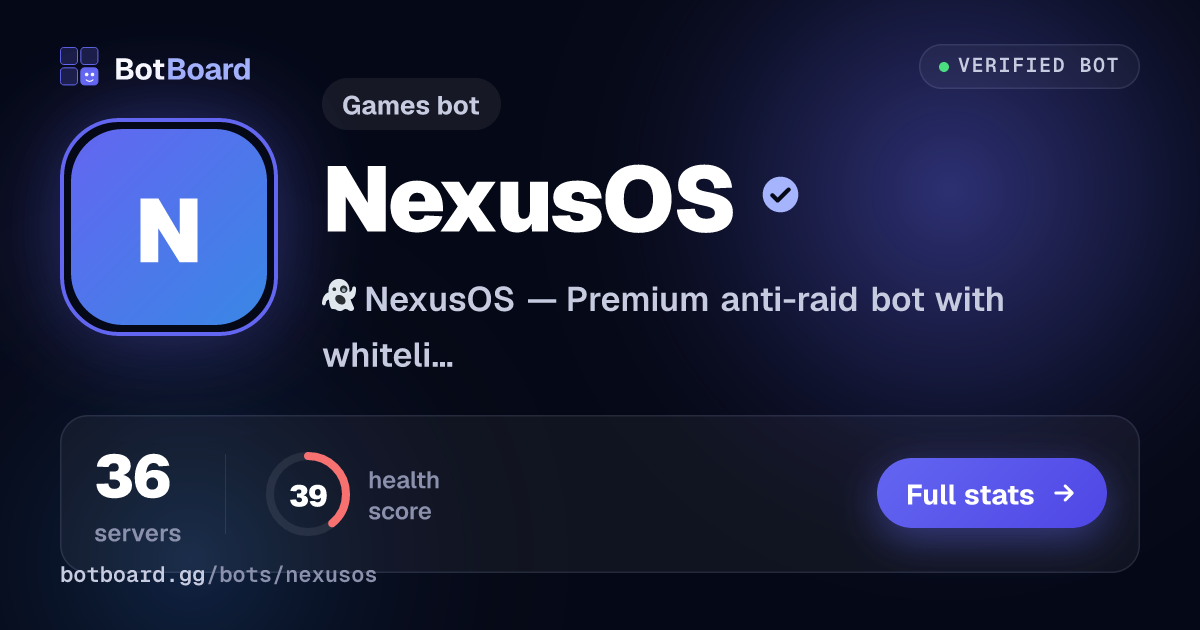 Share card for NexusOS