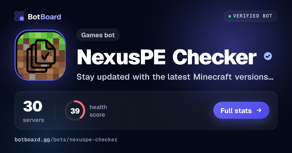 Share card for NexusPE Checker