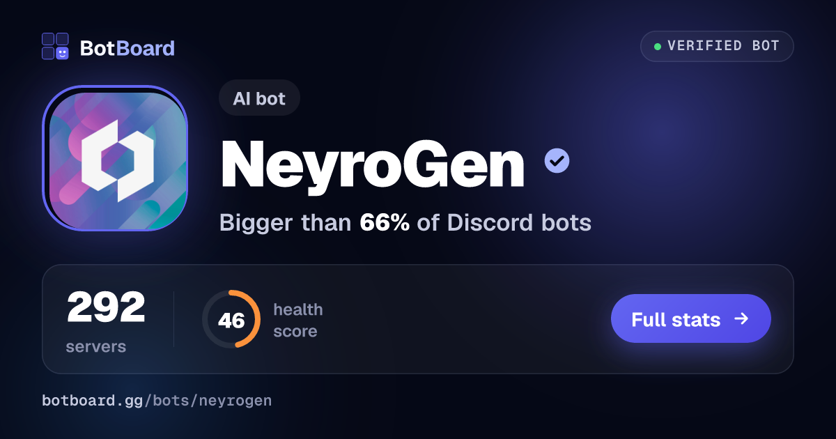 Share card for NeyroGen