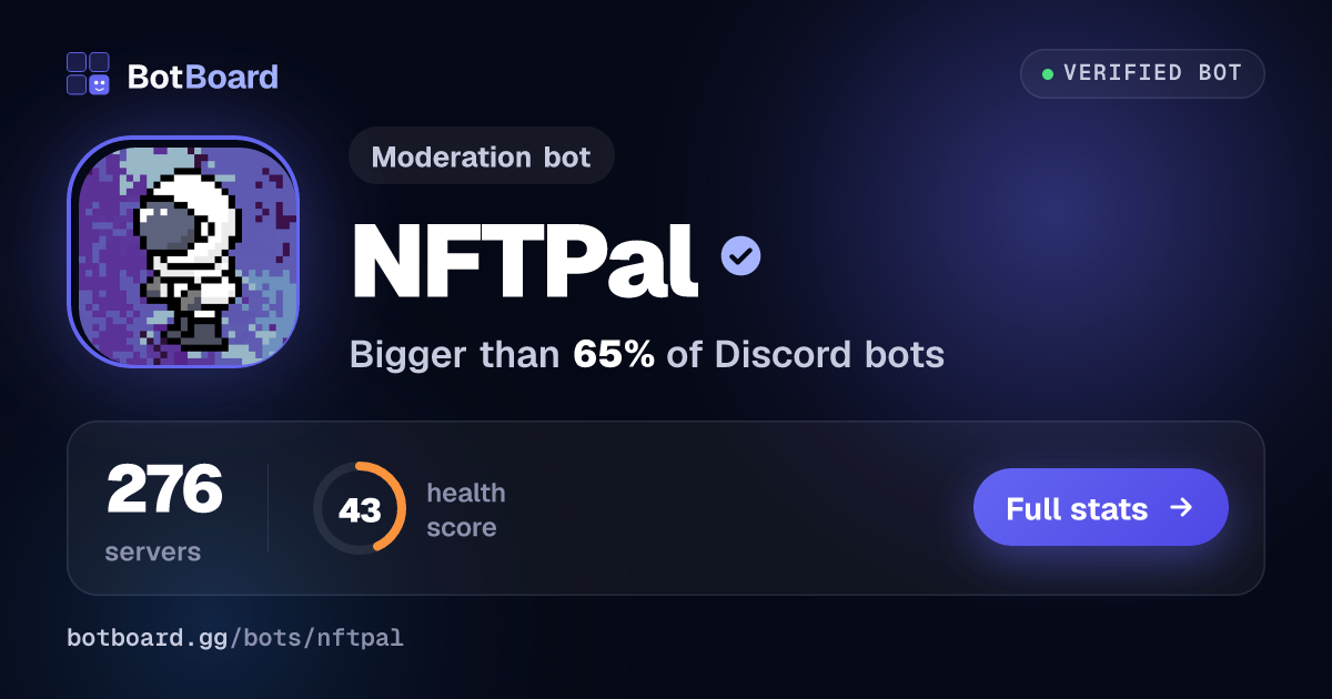 Share card for NFTPal