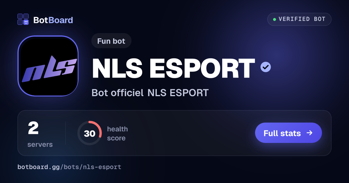 Share card for NLS ESPORT