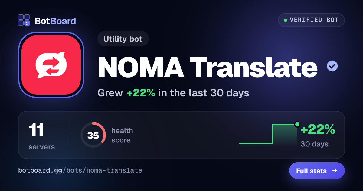 Share card for NOMA Translate