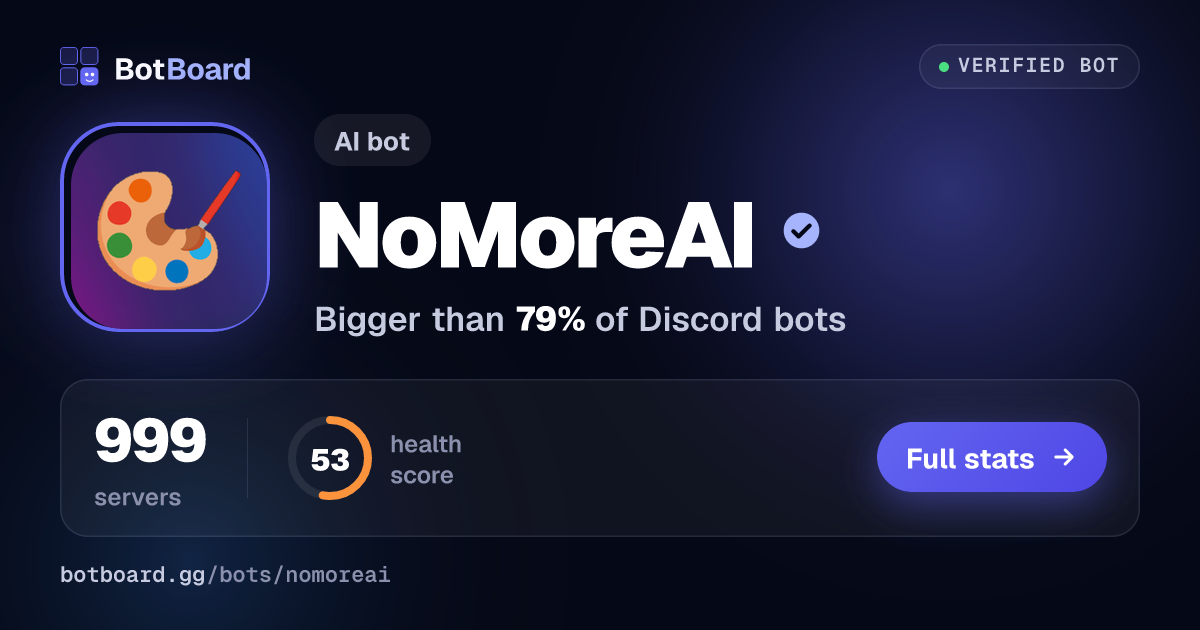 Share card for NoMoreAI