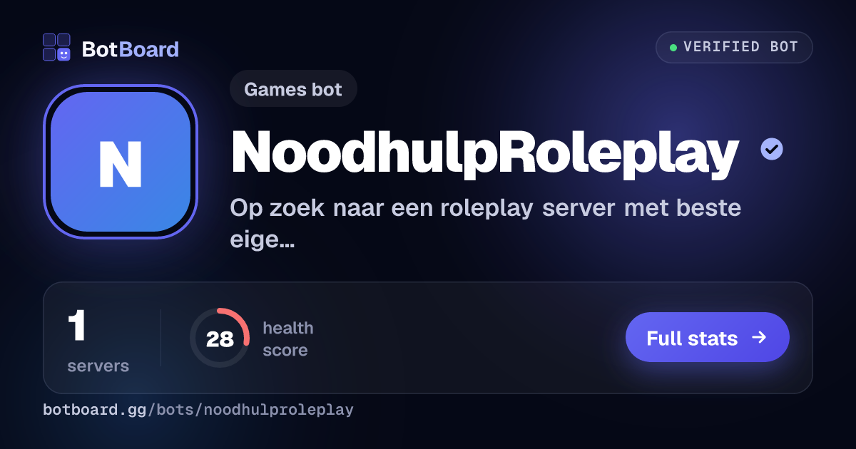 Share card for NoodhulpRoleplay