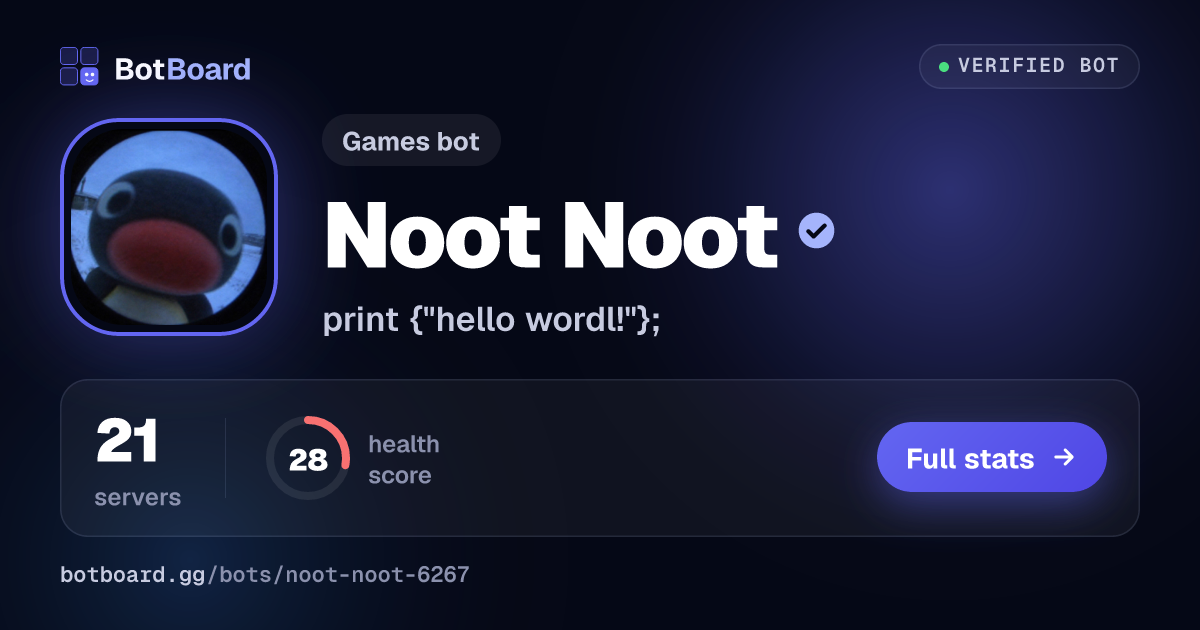 Share card for Noot Noot