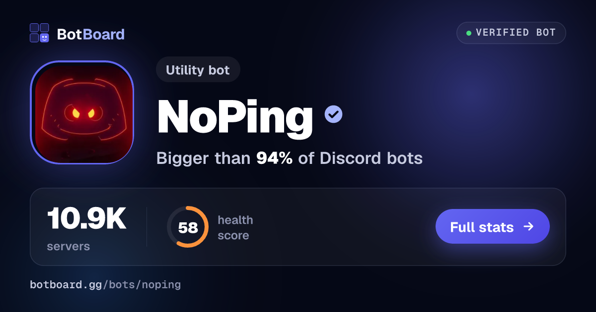 Share card for NoPing