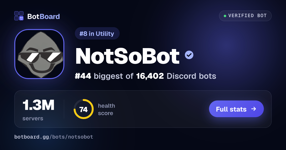 Share card for NotSoBot