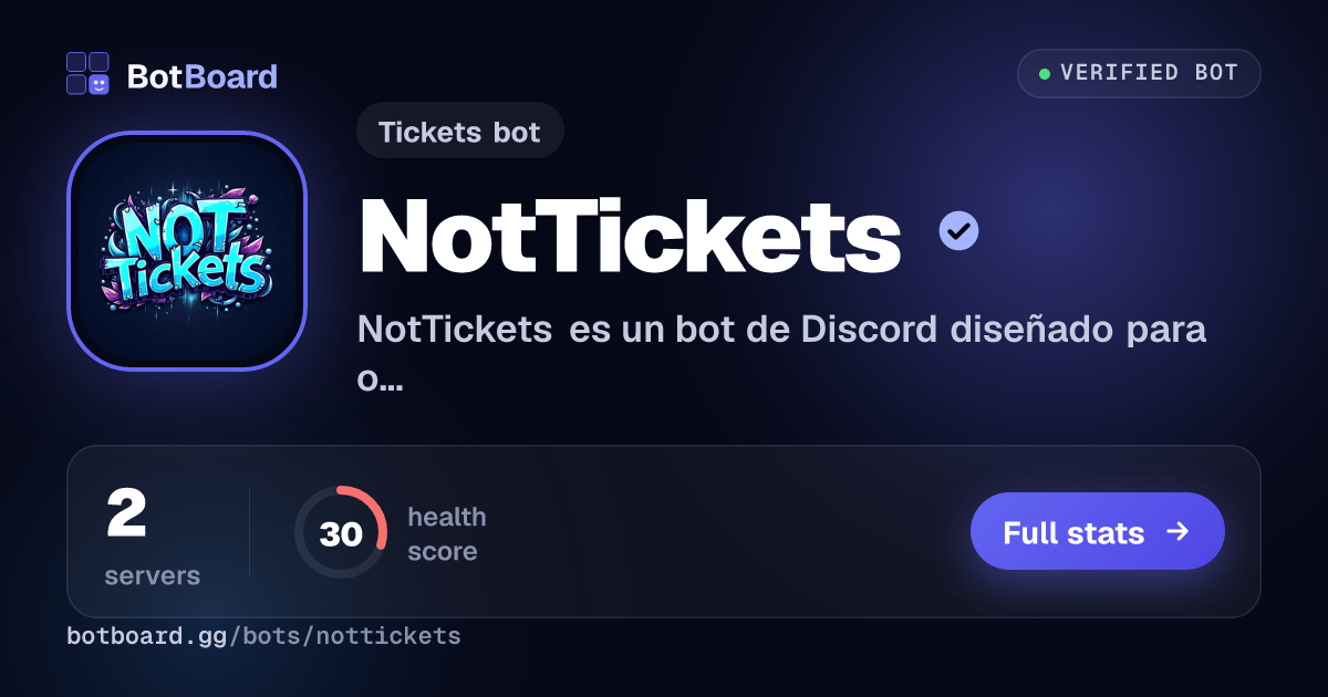 Share card for NotTickets